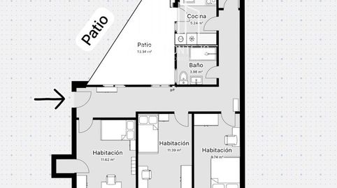 Foto 2 de Piso de alquiler en Portugal, Salesas, Salamanca Capital