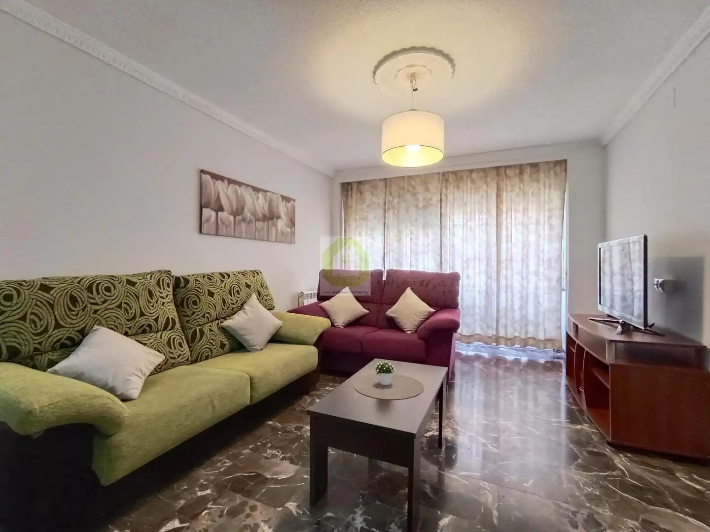 Living room of Flat for share in Granada  with Furnished