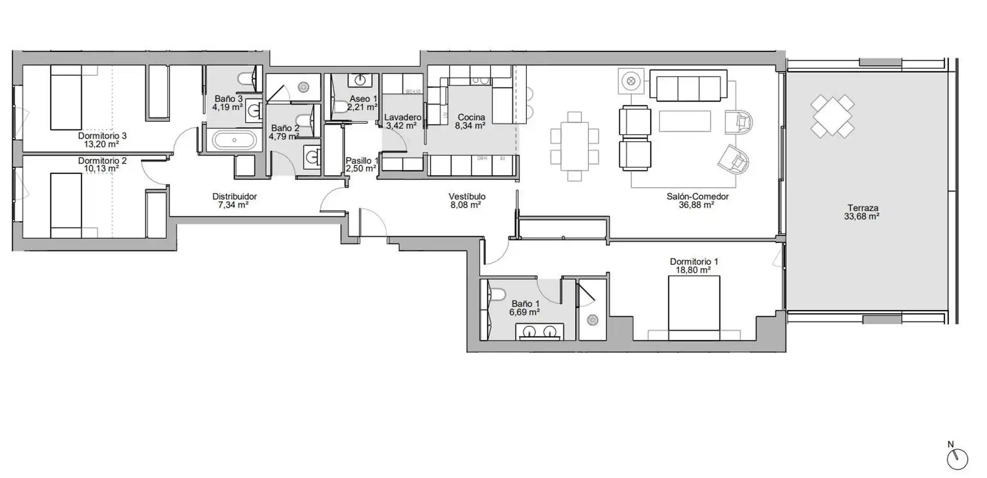 Apartamento de alquiler en Martín Carpena - Torre del Río