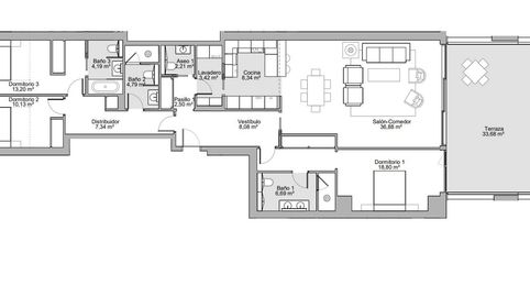 Foto 2 de Apartamento de alquiler en Martín Carpena - Torre del Río, Málaga Capital