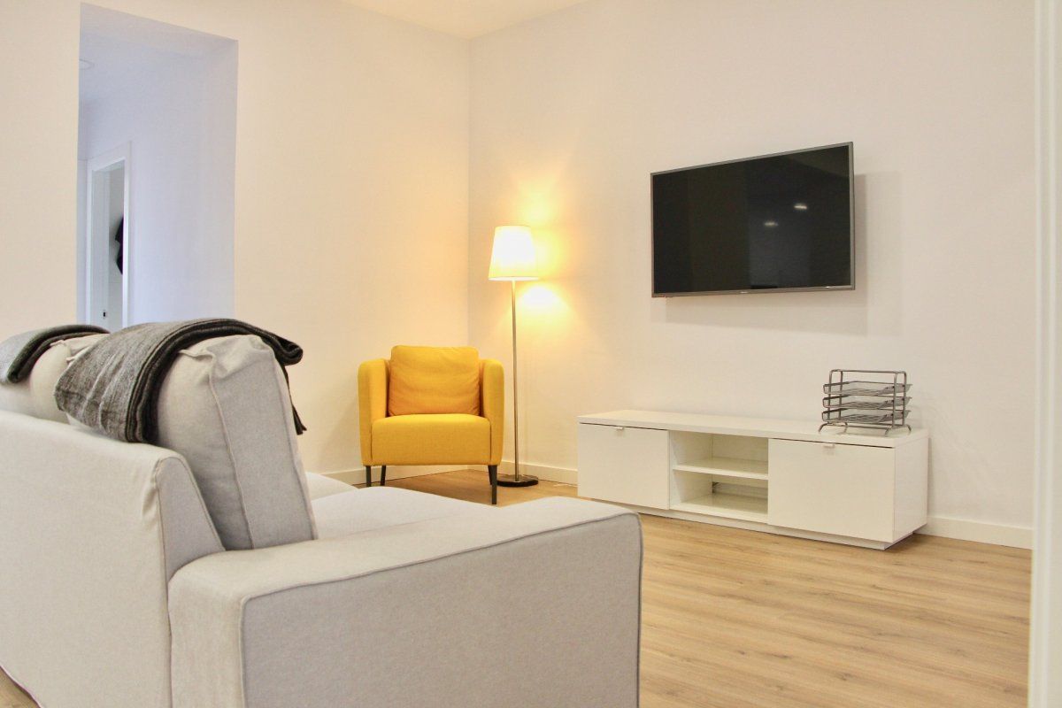 Wohnzimmer von Wohnungen miete in Alfara del Patriarca mit Klimaanlage, Heizung und Balkon