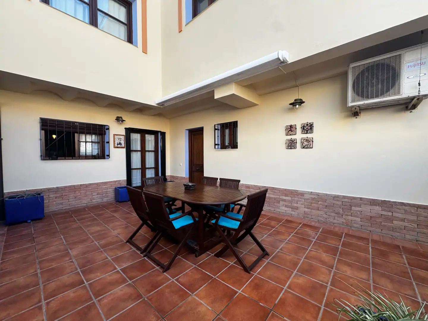 Terrasse von Einfamilien-Reihenhaus zum Verkauf in Canet d'En Berenguer mit Klimaanlage, Heizung und Terrasse