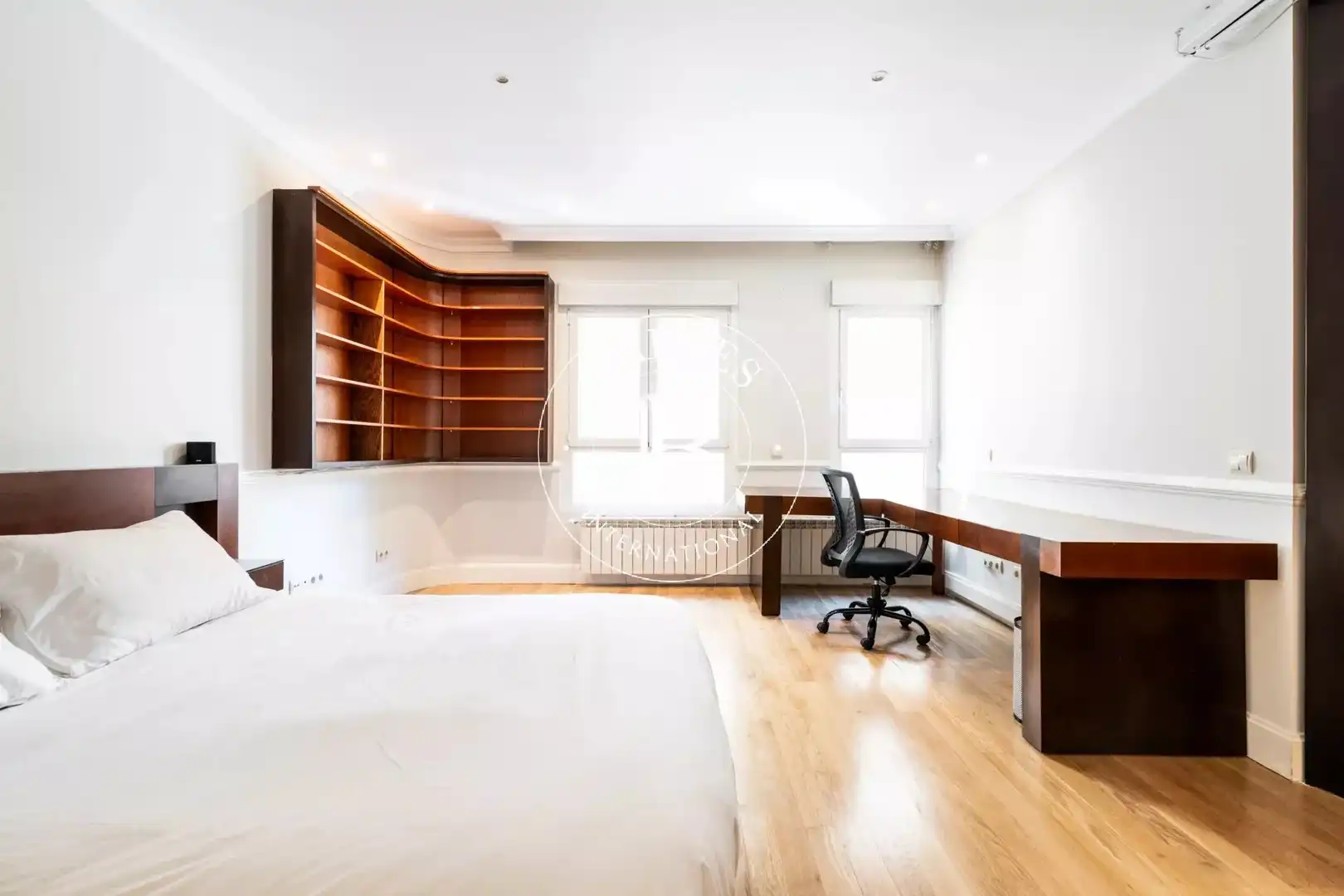 Schlafzimmer von Wohnung zur Miete in Madrid mit Klimaanlage, Heizung und Abstellraum