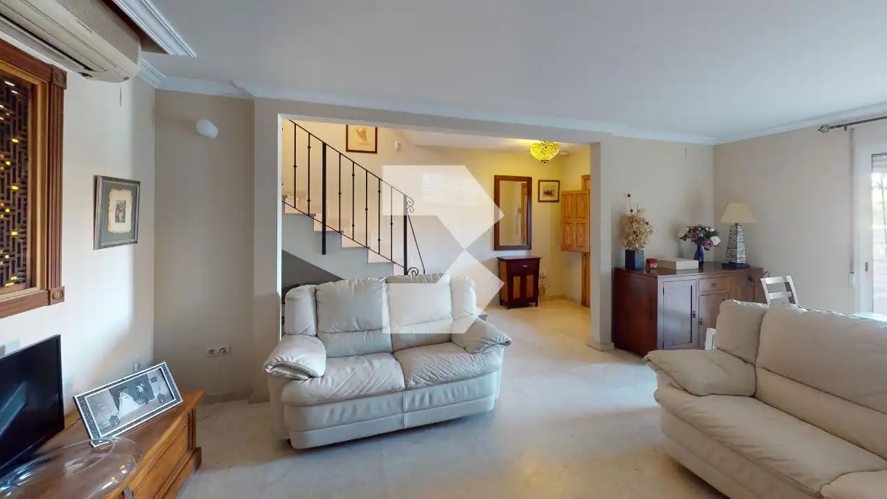 Living room of Detached homes for sale in El Campello  with Air Conditioner, Terrace and Furnished