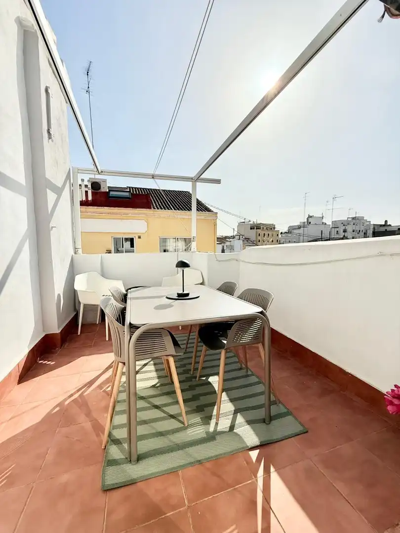 Terrace of Flat for rent in Valencia  with Air Conditioner, Parquet flooring and Terrace