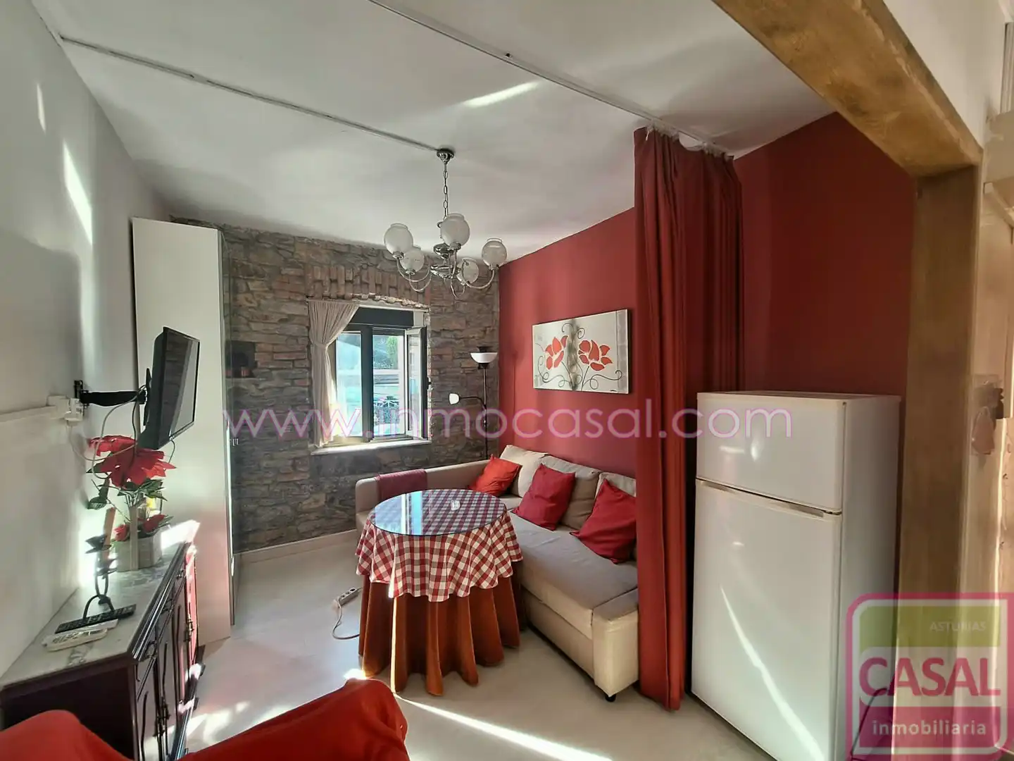 Bedroom of Flat for sale in Mieres (Asturias)  with Terrace and Furnished