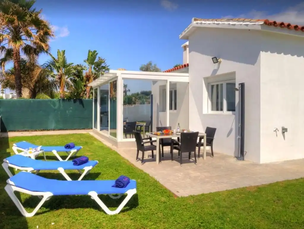 Jardín de Casa o chalet de alquiler en Estepona con Aire acondicionado, Jardín privado y Piscina
