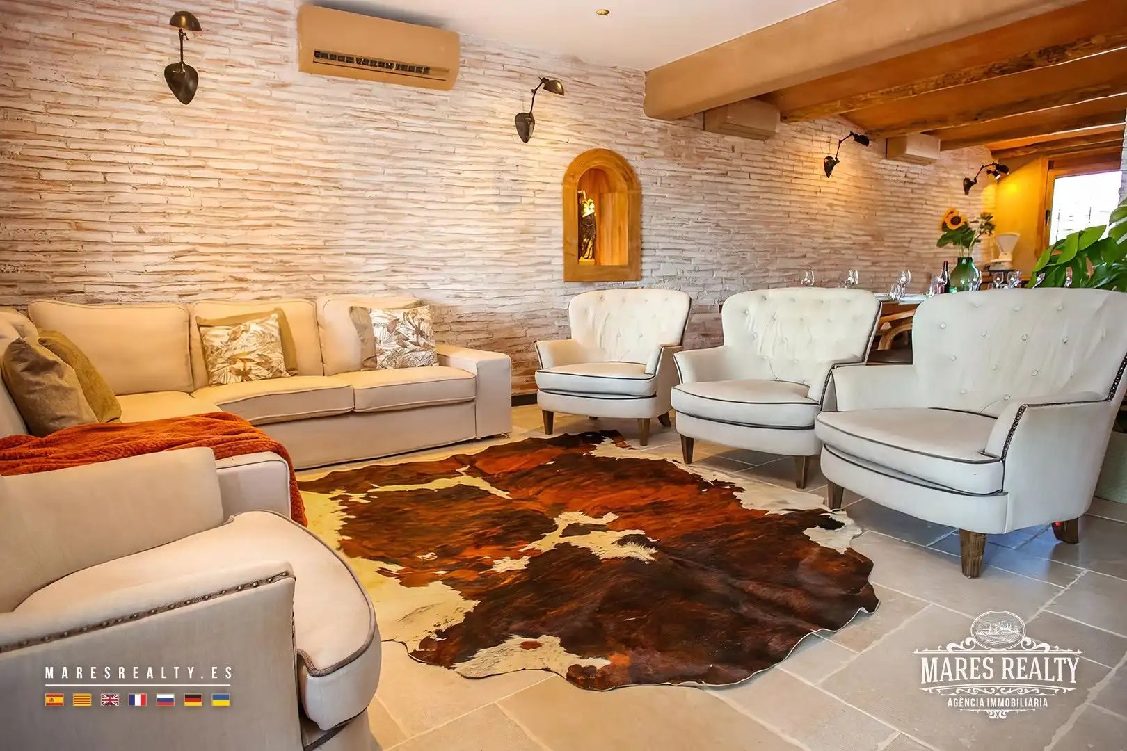 Wohnzimmer von Country house zum Verkauf in Vidreres mit Heizung, Privatgarten und Abstellraum