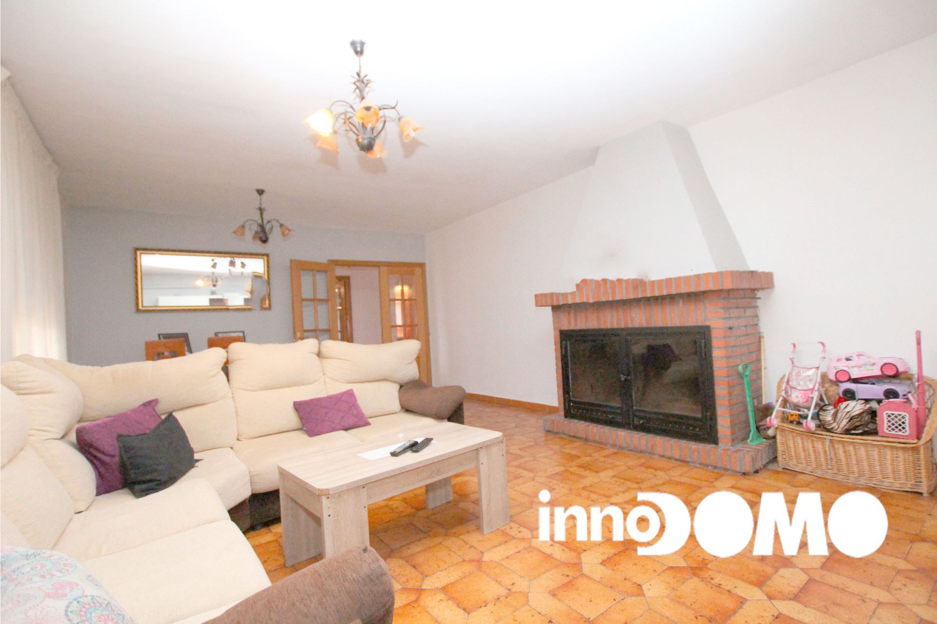 Living room of House or chalet for sale in Palomeque  with Heating, Private garden and Terrace