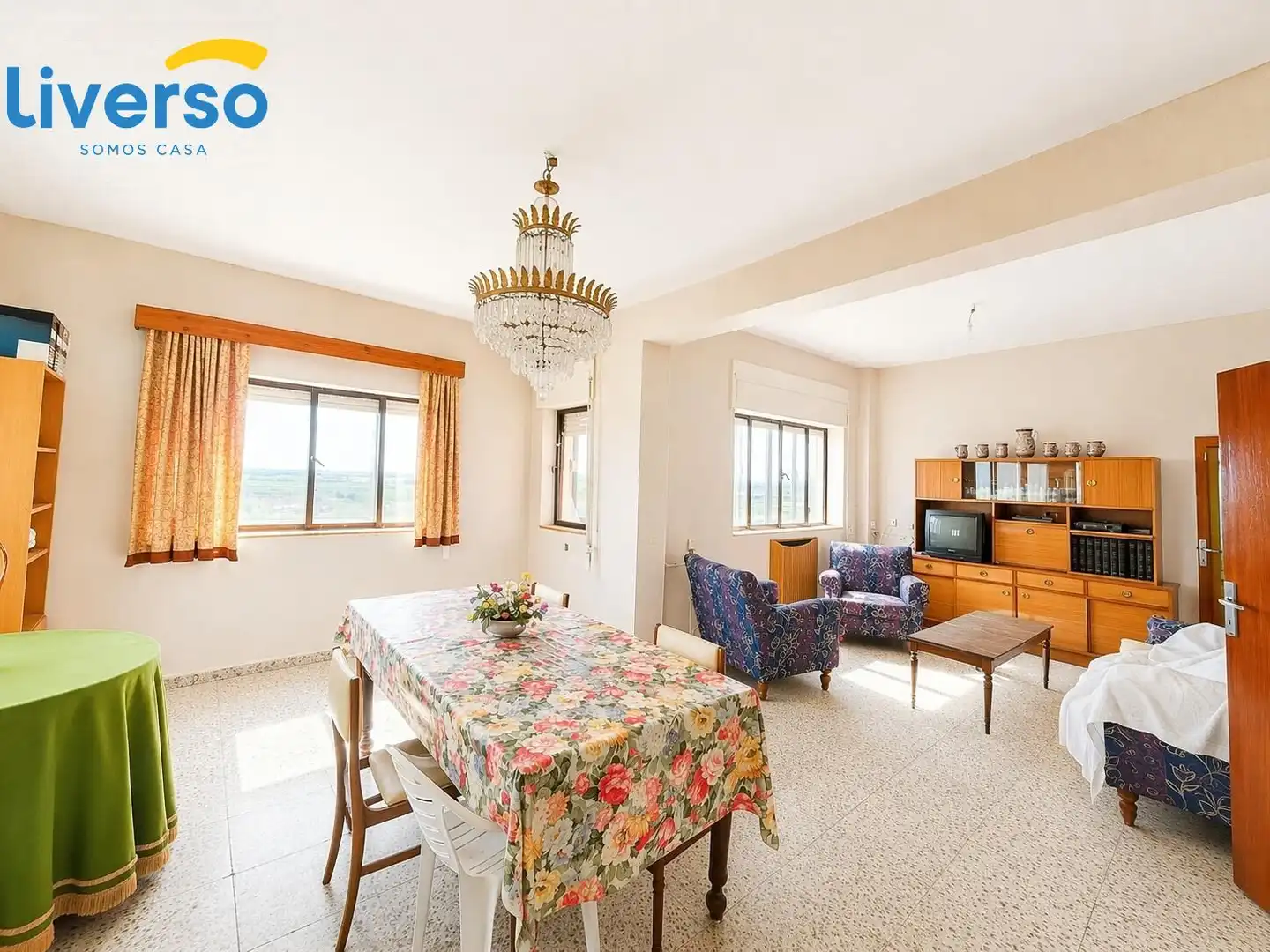 Sala de estar de Finca rústica en venta en Roa