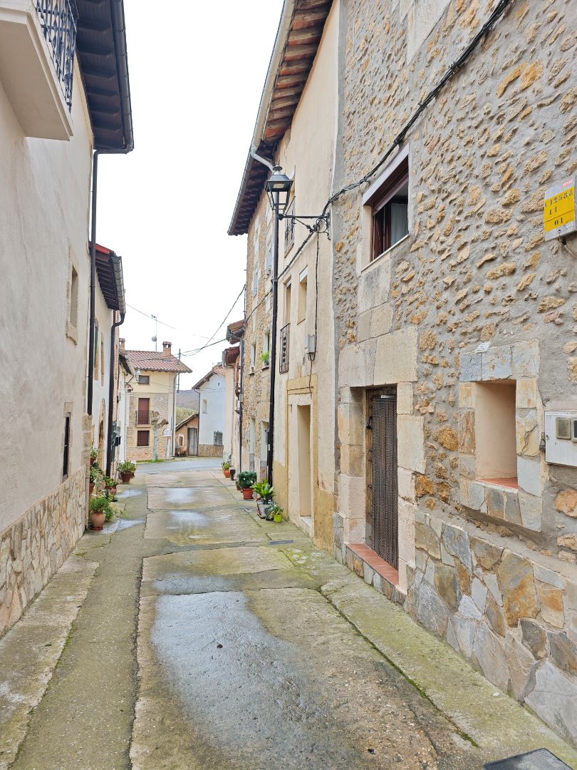 Vista exterior de Finca rústica en venda en Condado de Treviño amb Jardí privat, Traster i Moblat