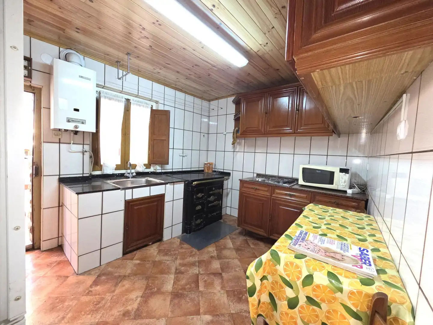 Cocina de Ático en venta en Aller con Terraza, Amueblado y Balcón