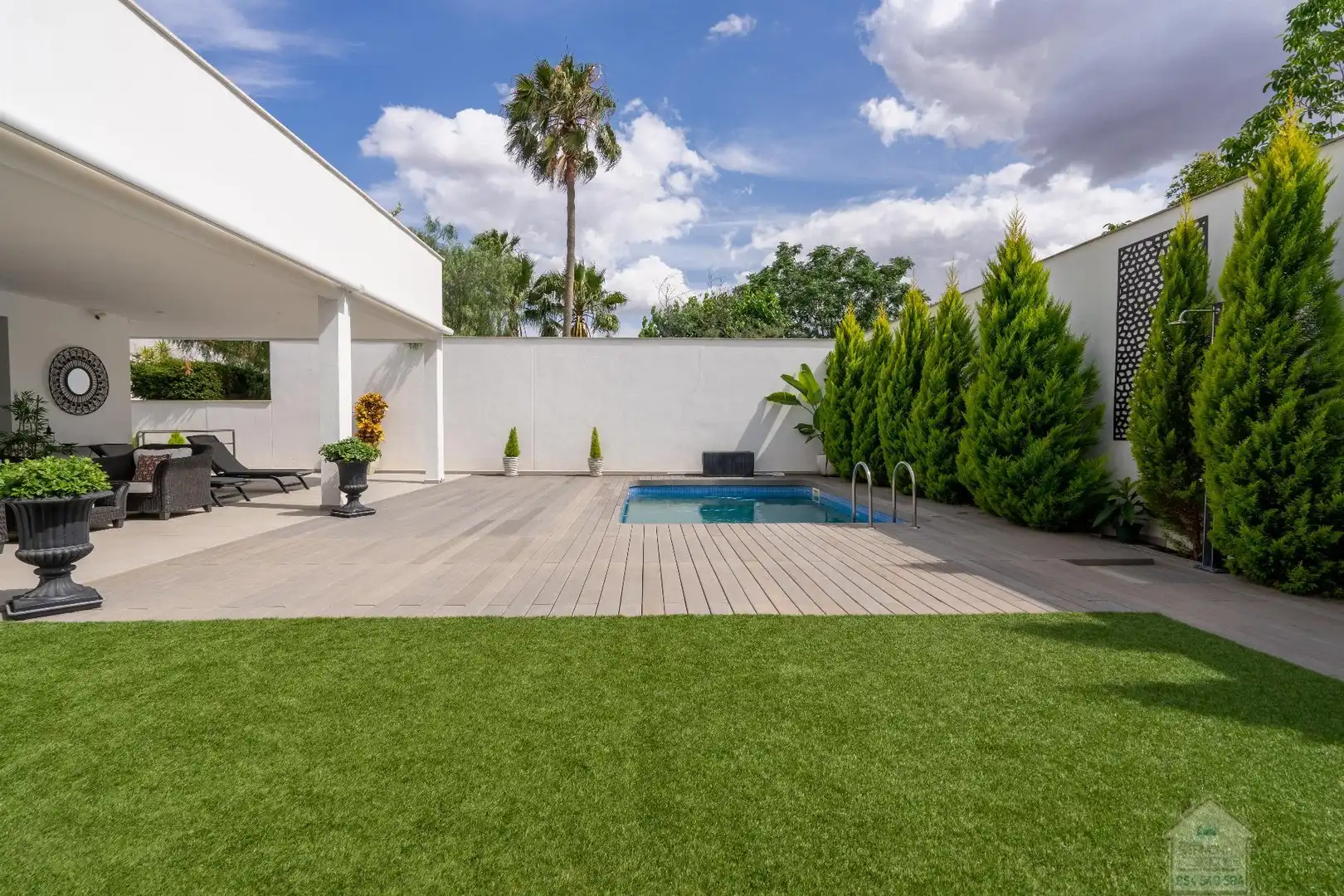 Terrace of Houses for rent in Dos Hermanas  with Air Conditioner, Heating and Swimming Pool