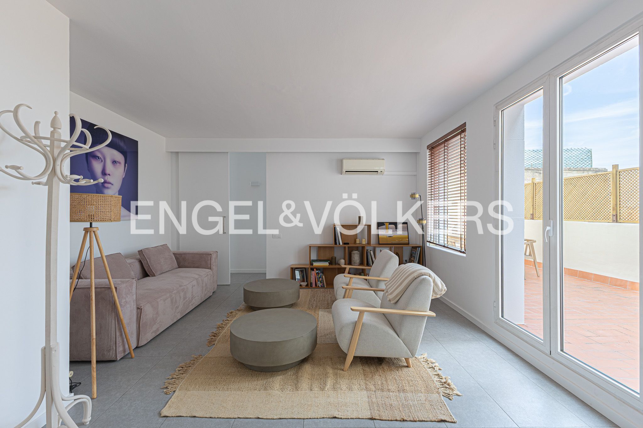 Sala de estar de Ático en venta en  Barcelona Capital con Aire acondicionado, Calefacción y Terraza