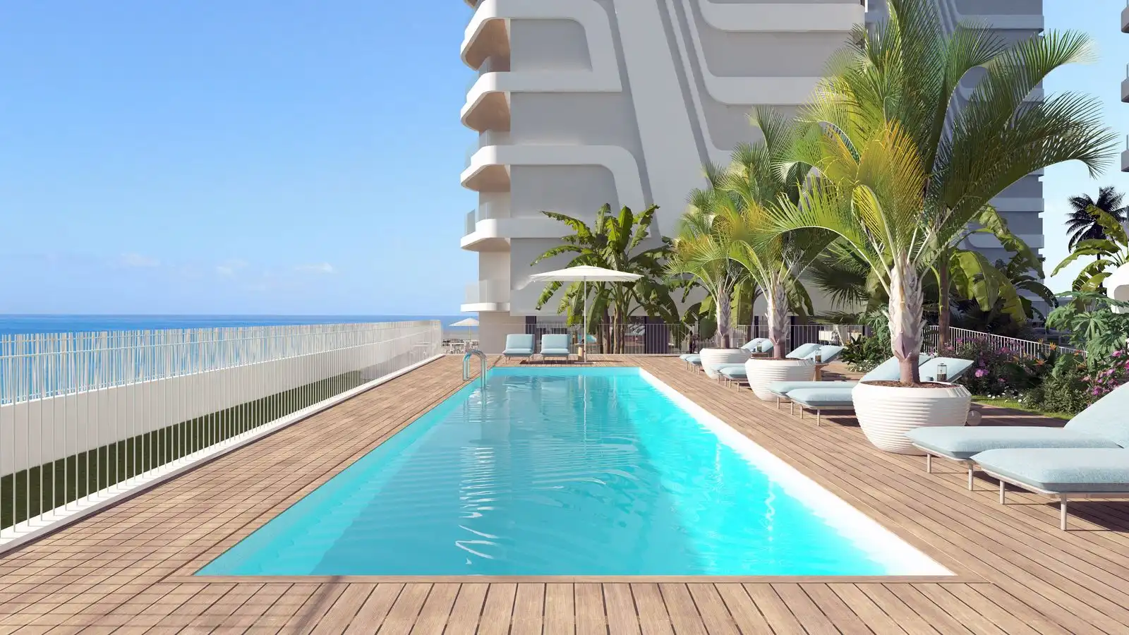 Piscina de Àtic en venda en La Manga del Mar Menor amb Jardí privat, Terrassa i Piscina comunitària