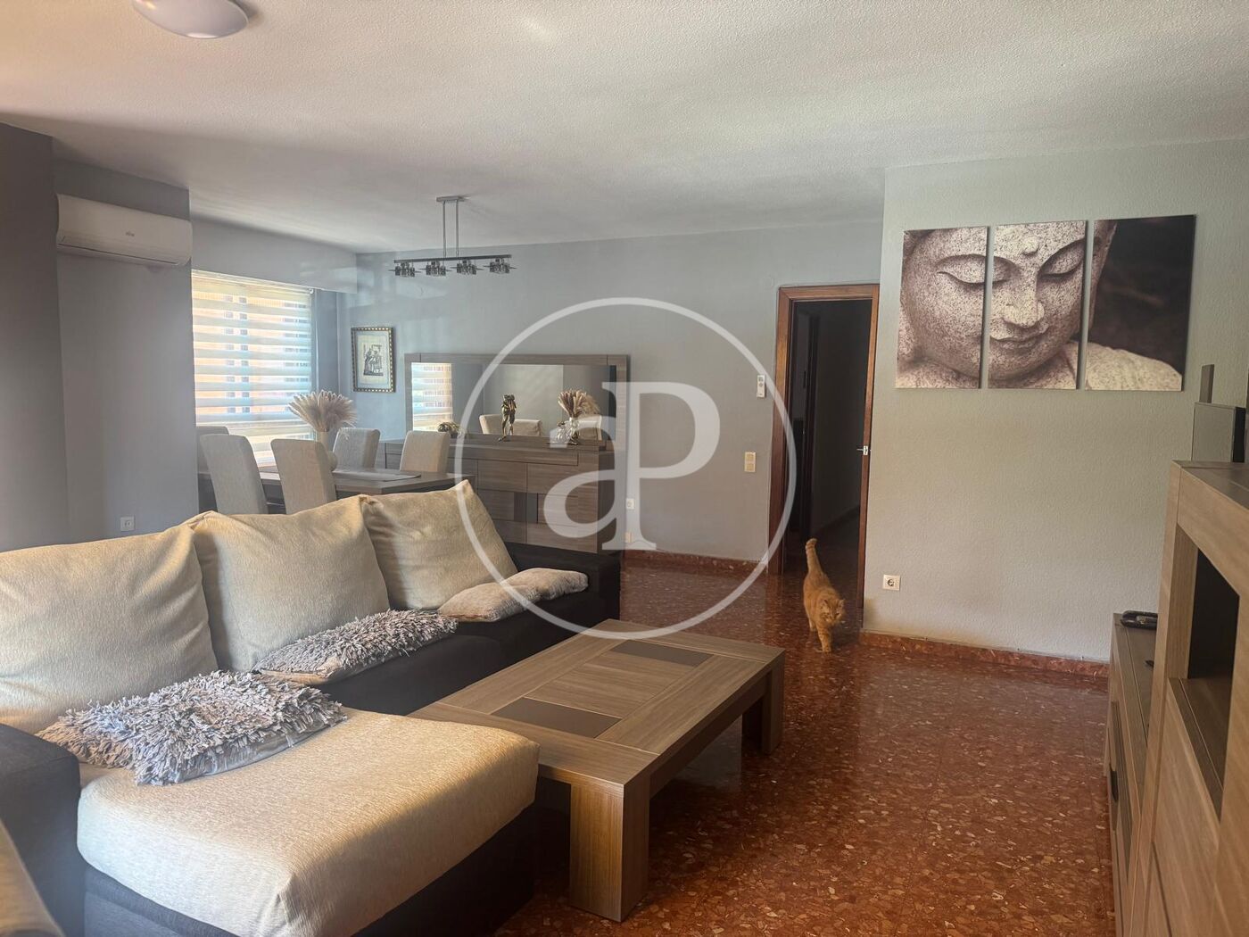Living room of Flat to rent in Mislata  with Air Conditioner, Heating and Furnished