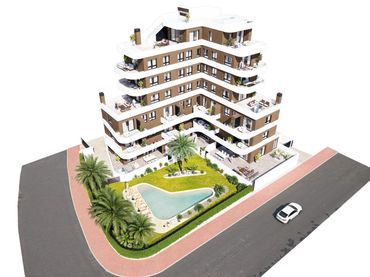 Penthouse mit Pool zum Verkauf in Puerto Deportivo