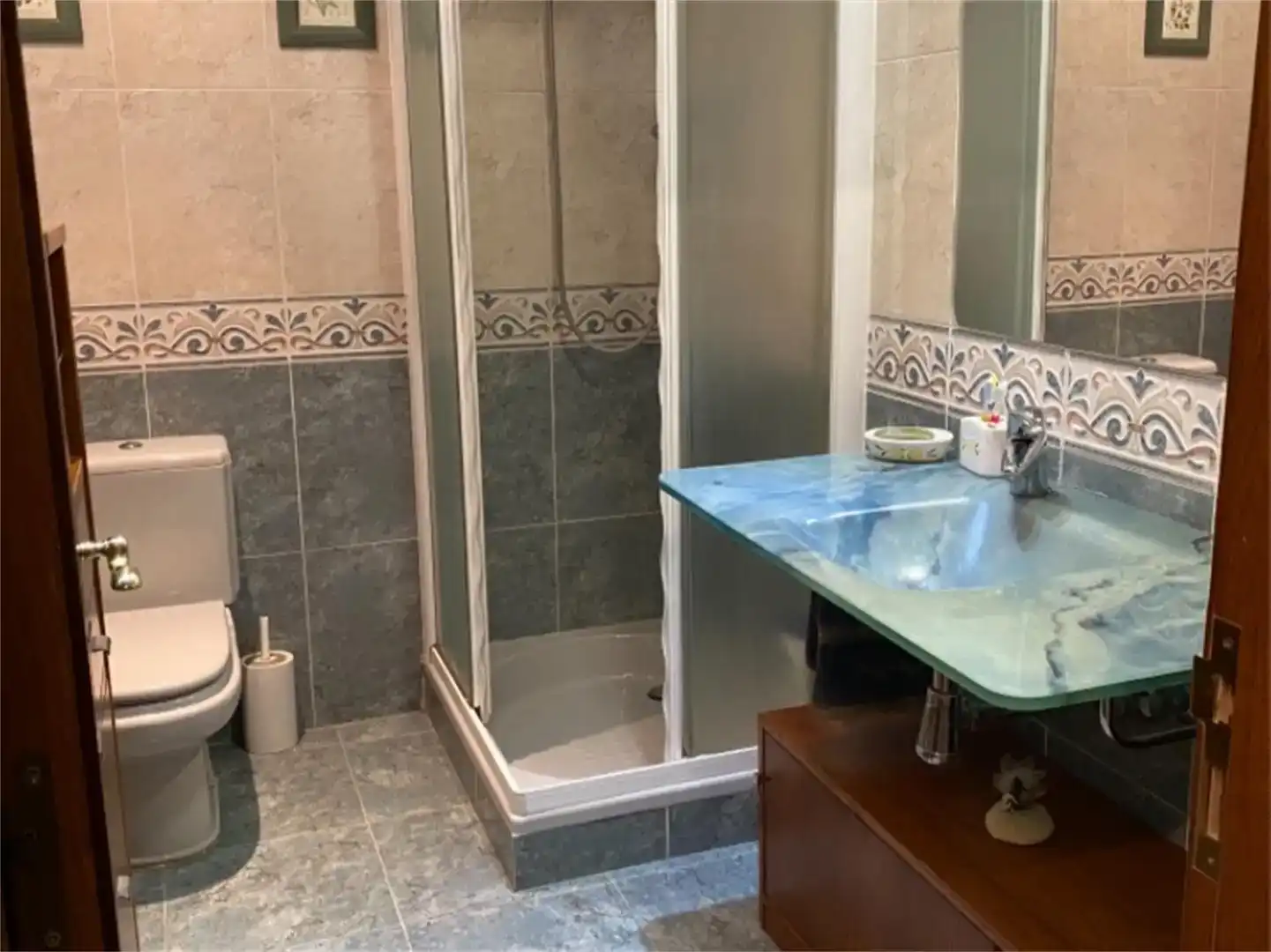 Badezimmer von Wohnung zum Verkauf in Almazán mit Klimaanlage und Balkon