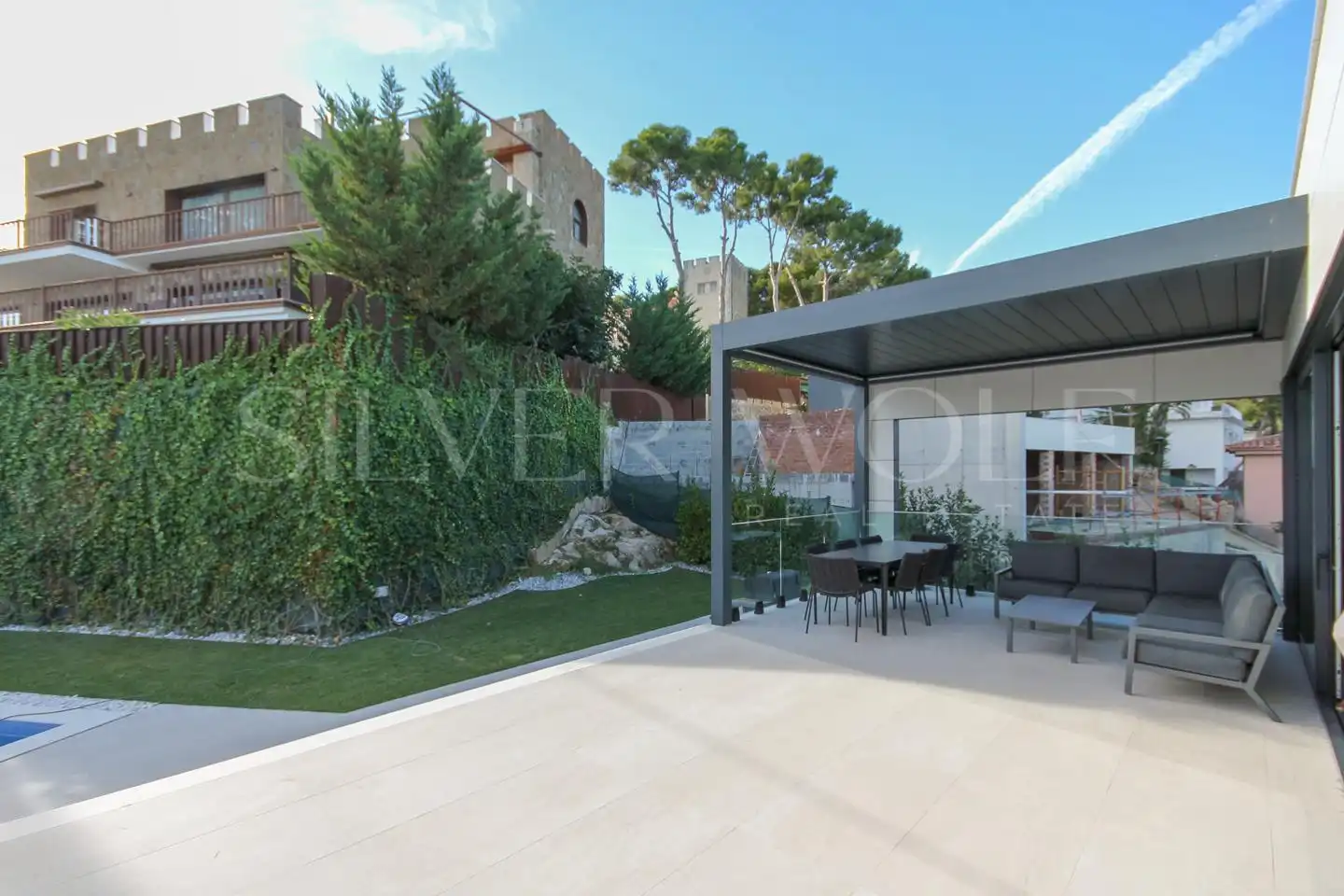 Garden of Houses for sale in Castelldefels  with Air Conditioner, Heating and Private garden