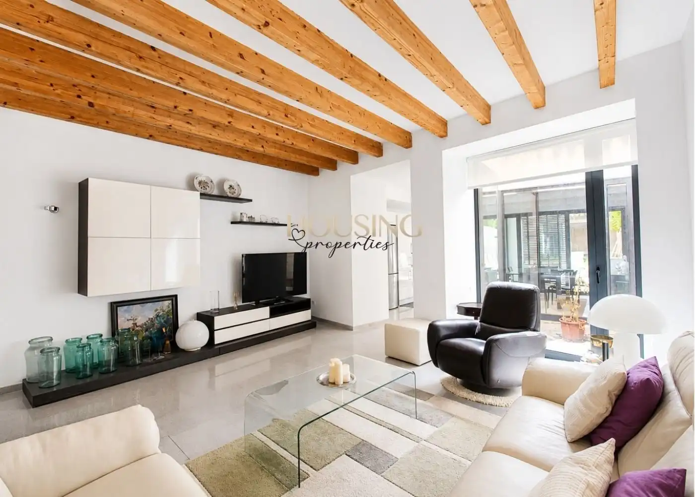 Sala de estar de Casa adosada en venta en Llucmajor con Aire acondicionado, Jardín privado y Terraza