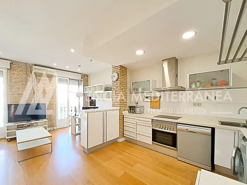 Cocina de Piso de alquiler en Valencia con Aire acondicionado, Calefacción y Trastero