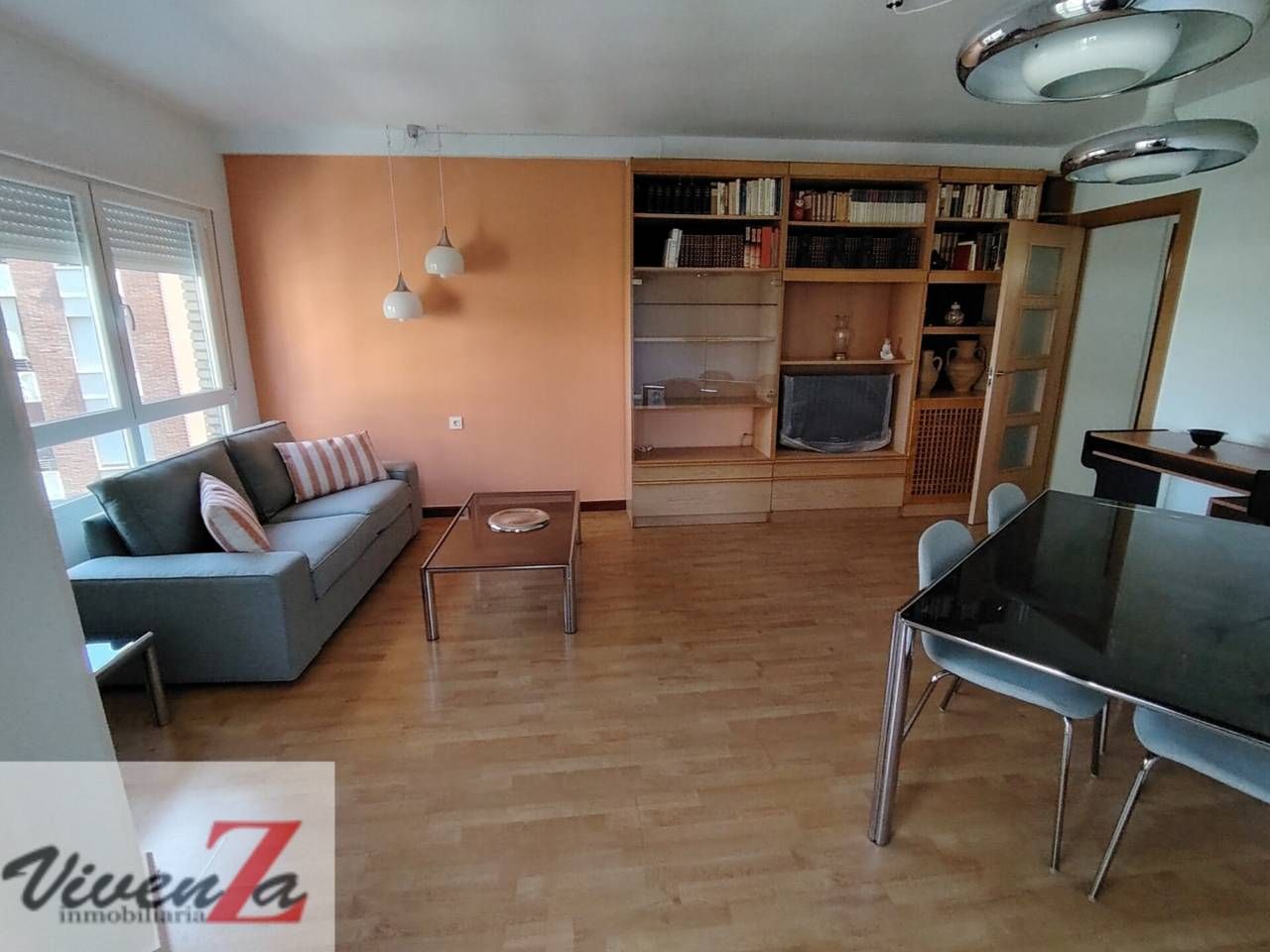 Living room of Flat to rent in Zamora Capital   with Heating, Furnished and Balcony