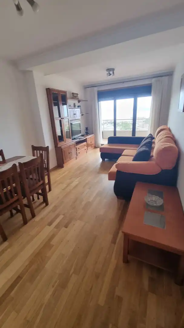 Living room of Flat for rent in Sanxenxo  with Heating, Terrace and Furnished