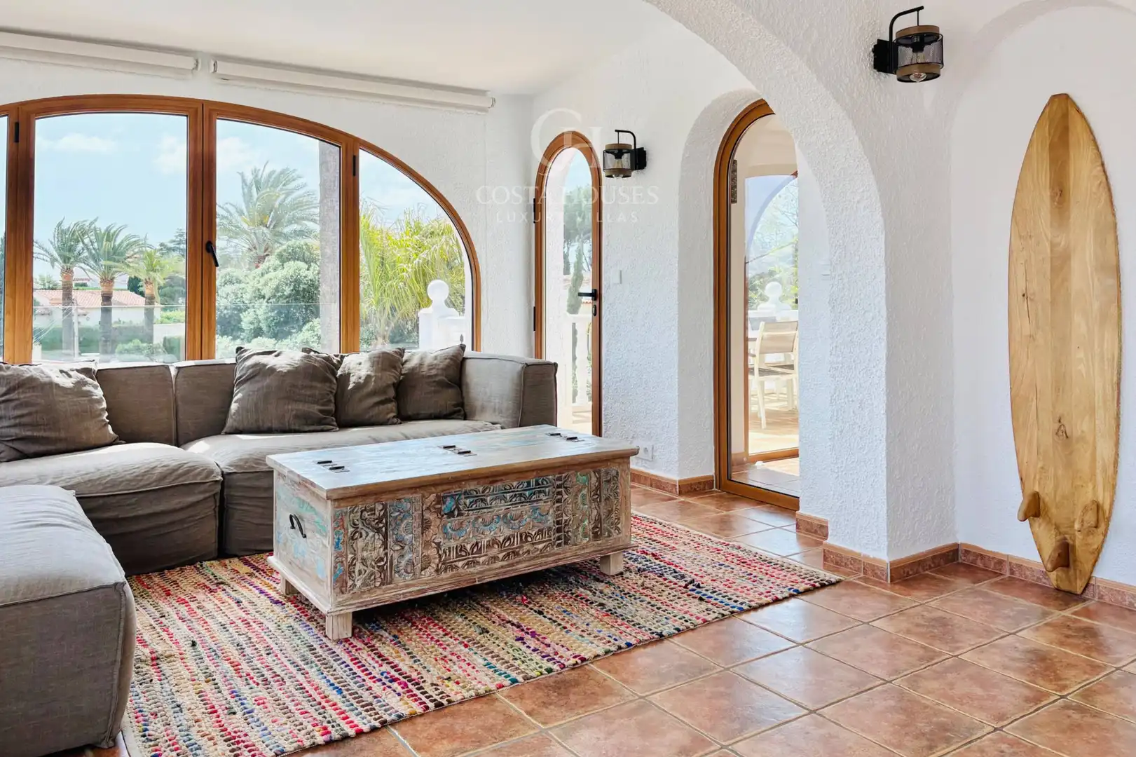 Sala de estar de Casa o chalet en venta en Benissa con Aire acondicionado, Calefacción y Jardín privado