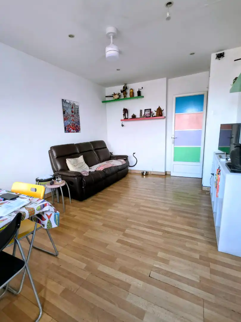 Living room of Attic for sale in Barcelona  with Terrace, Furnished and Oven