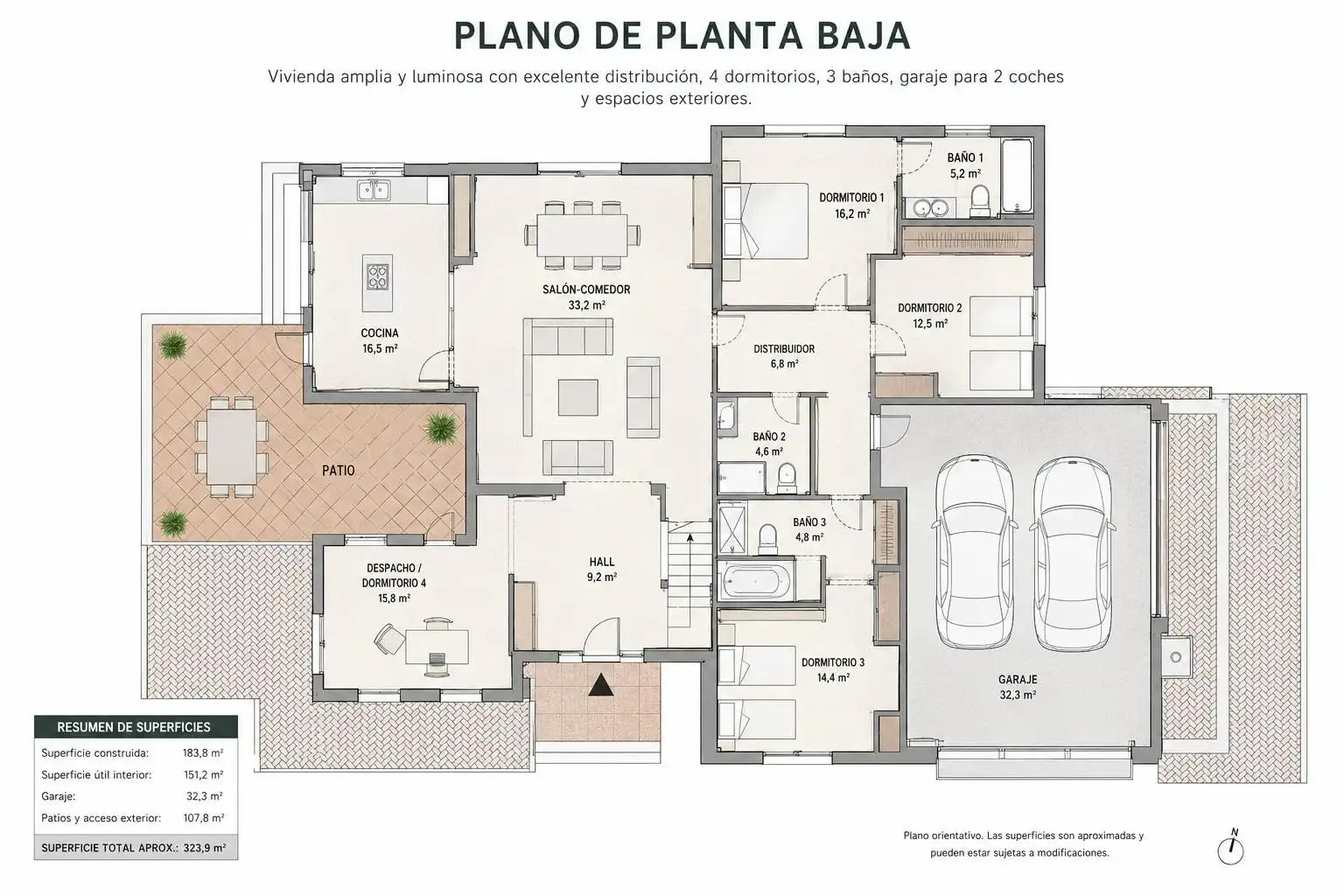 Casa o chalet en venta en O Rosal   con Calefacción, Jardín privado y Terraza