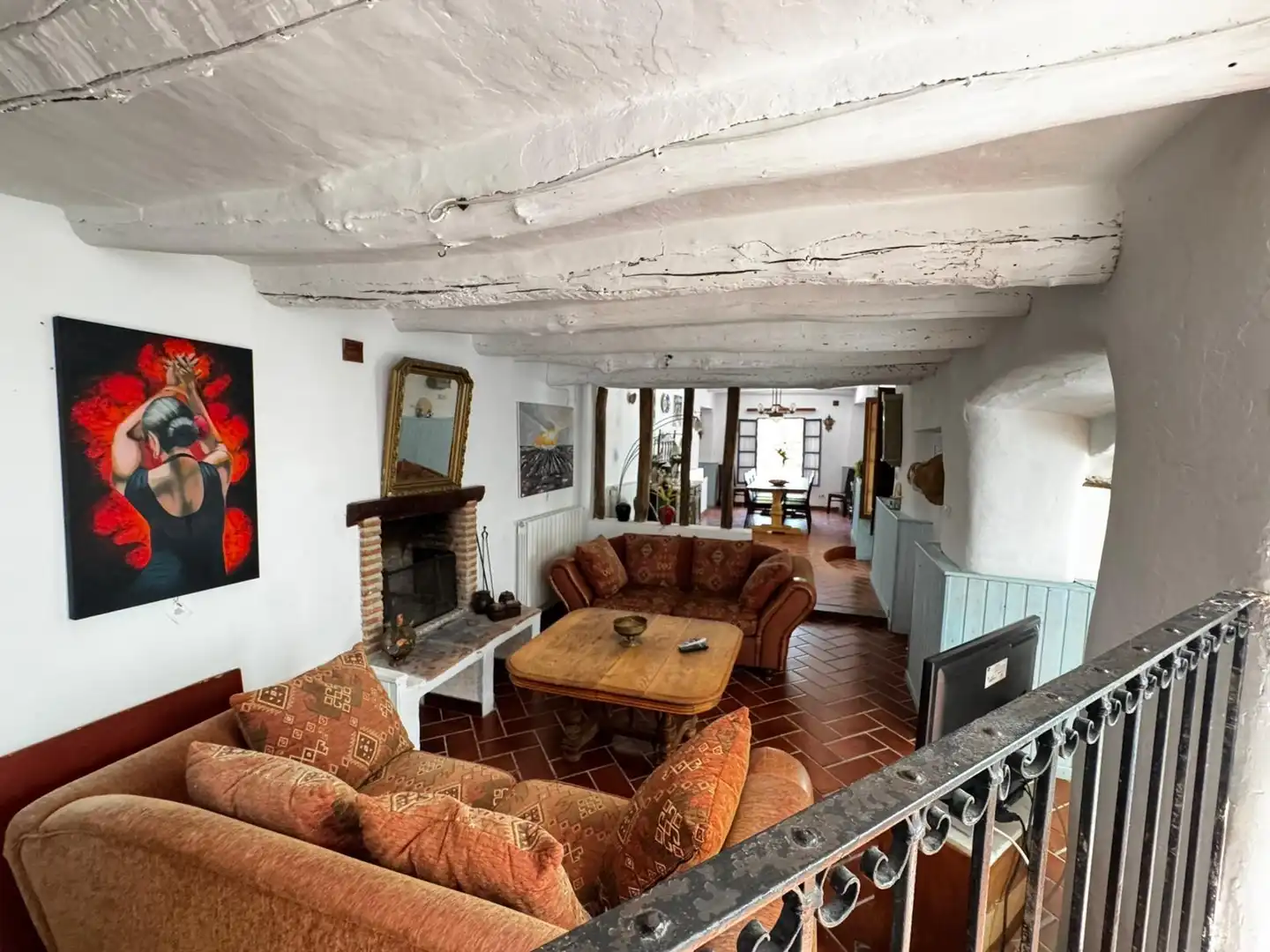 Living room of Houses for sale in Fuente-Tójar  with Air Conditioner, Heating and Private garden