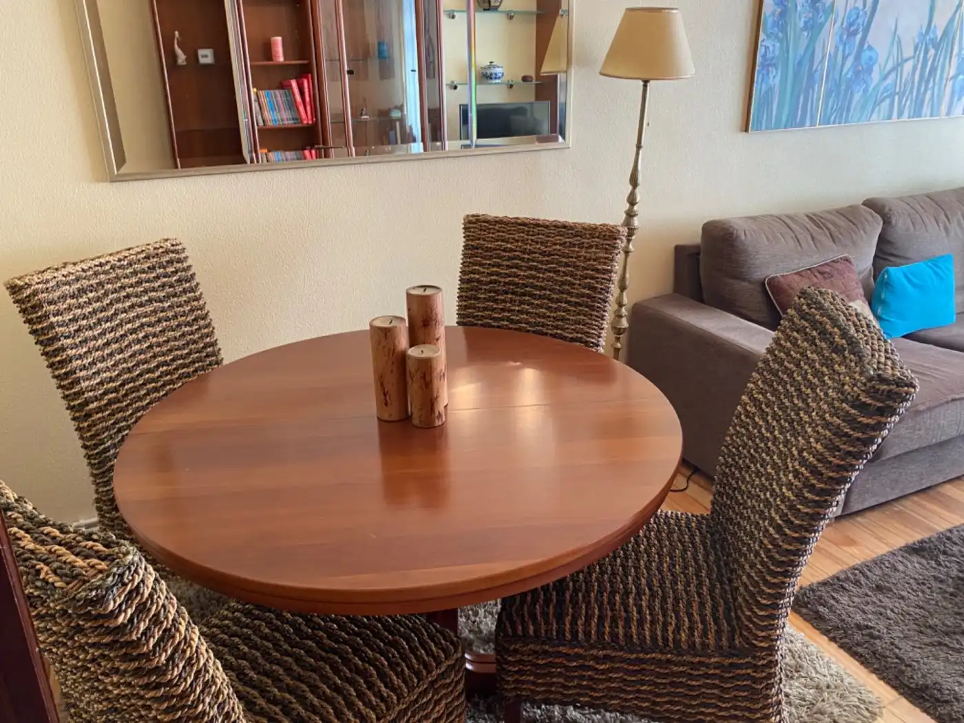 Dining room of Flat for rent in Santiago de Compostela   with Heating and Furnished