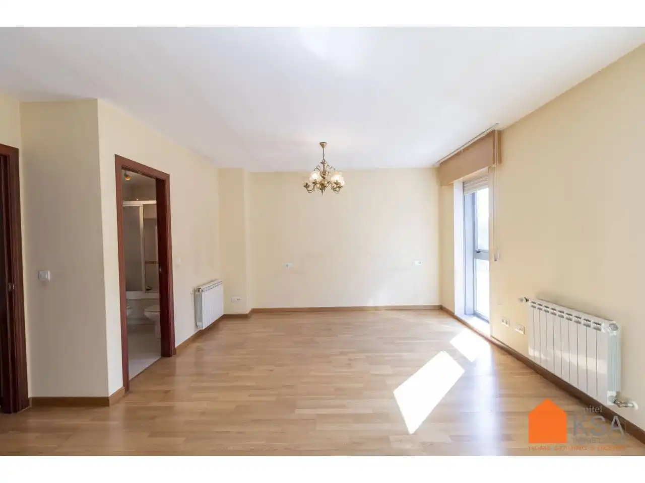 Sala de estar de Casa adosada en venta en Santiago de Compostela  con Jardín privado, Parquet y Terraza