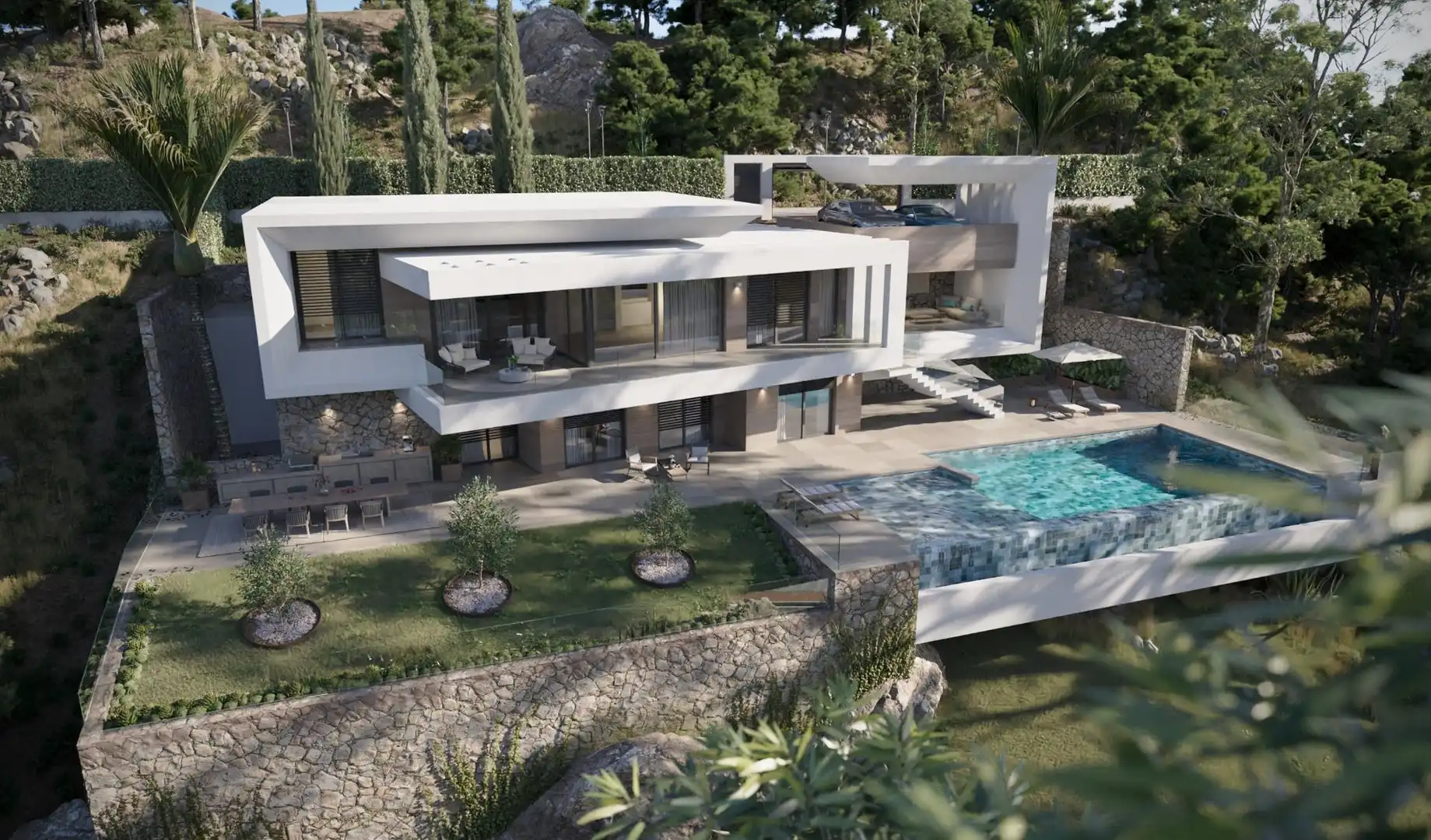 Vista exterior de Casa o chalet en venta en Sotogrande con Aire acondicionado, Jardín privado y Piscina
