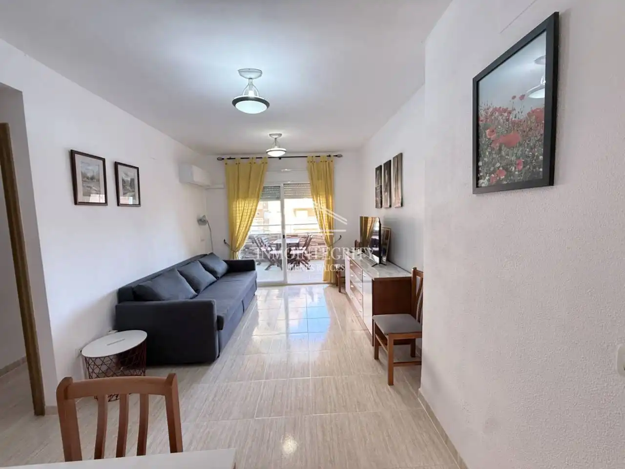 Sala d'estar de Apartament en venda en Oropesa del Mar / Orpesa amb Aire condicionat, Terrassa i Moblat