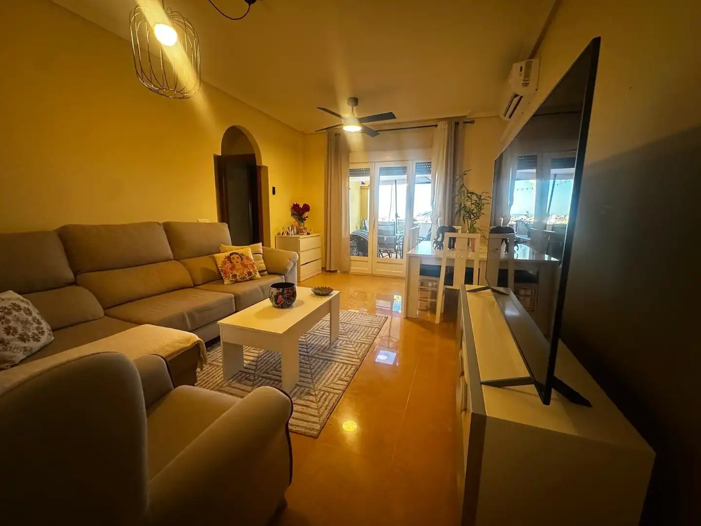 Wohnzimmer von Wohnung zum Verkauf in Pulpí mit Klimaanlage, Terrasse und Möbliert