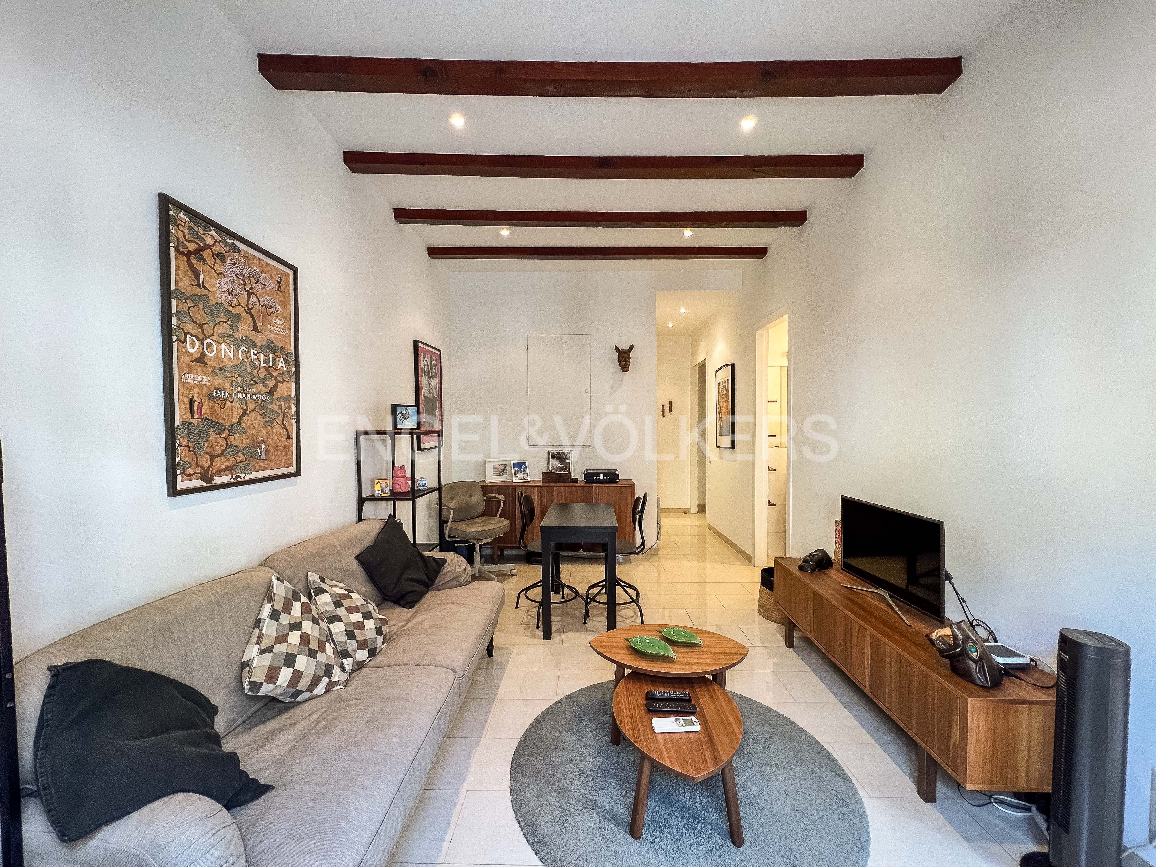 Sala de estar de Piso de alquiler en  Barcelona Capital con Calefacción