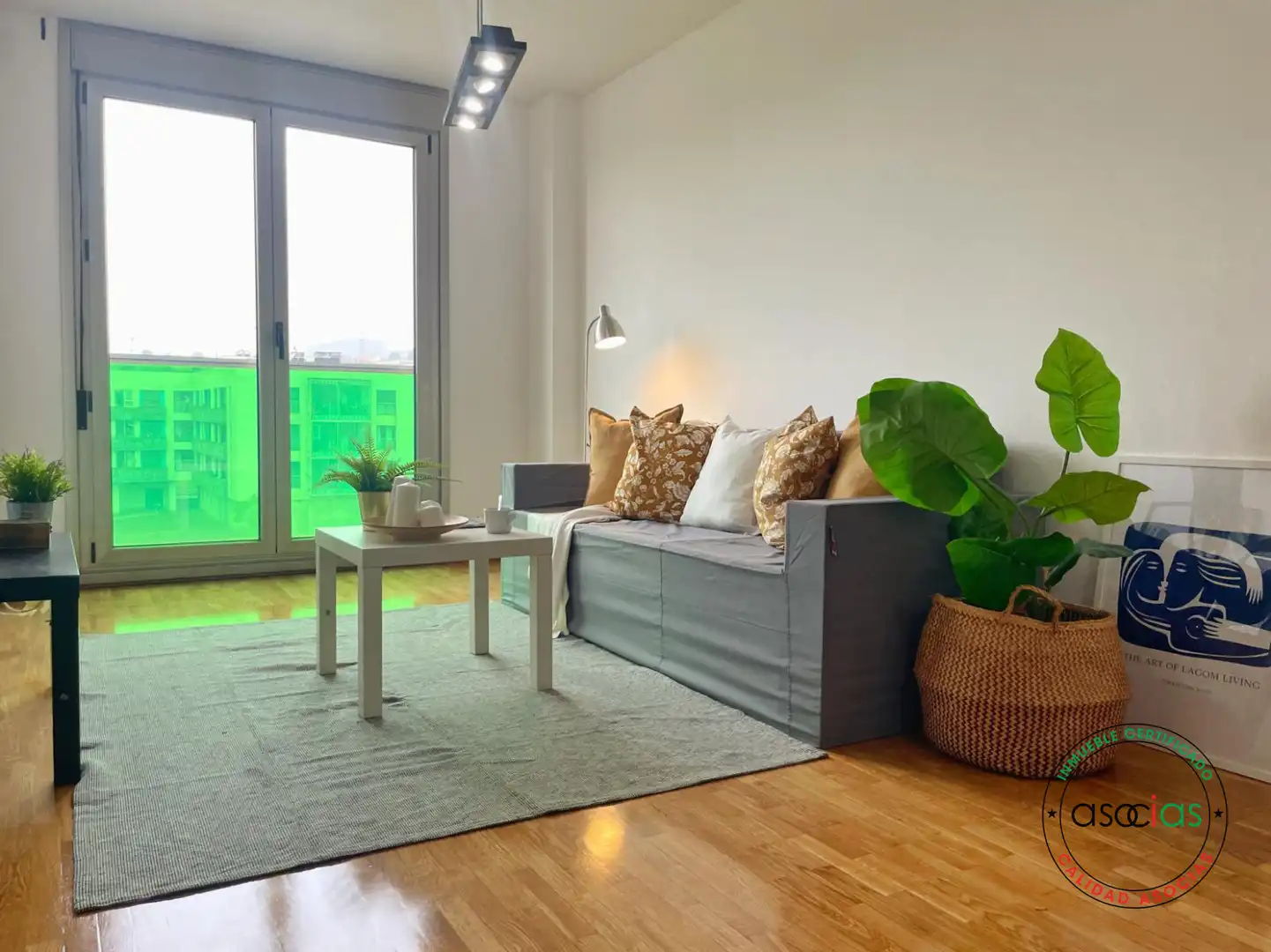 Living room of Flat for sale in Gijón   with Heating, Parquet flooring and Storage room