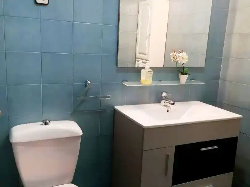 Badezimmer von Wohnung zur Miete in Salamanca Capital mit Balkon