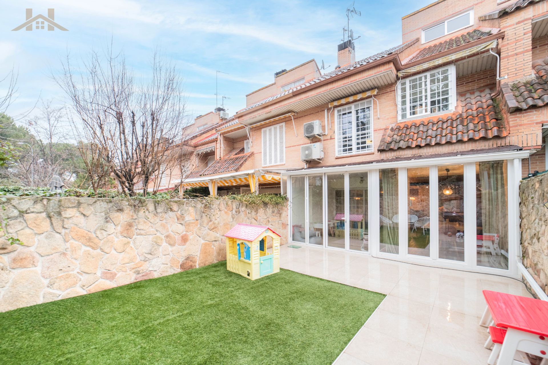 Garden of Single-family semi-detached for sale in Majadahonda  with Air Conditioner, Heating and Private garden