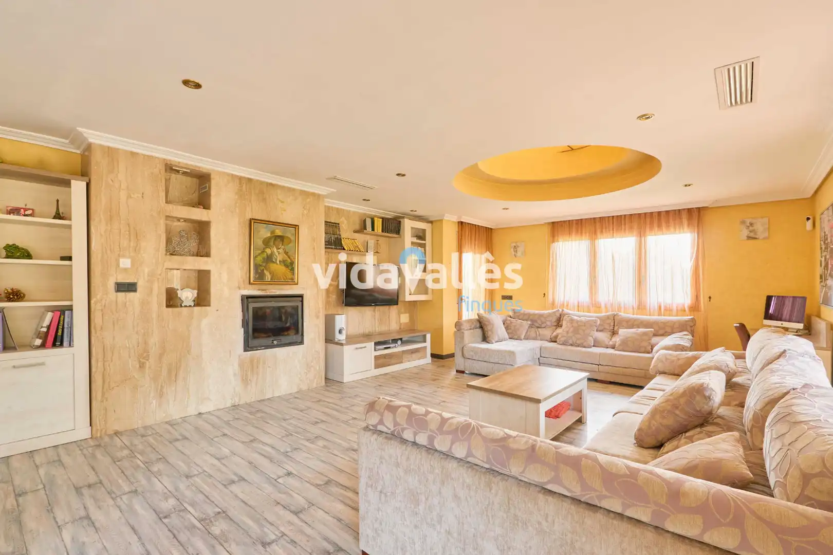 Sala de estar de Casa o chalet en venta en Sant Celoni con Aire acondicionado, Calefacción y Jardín privado