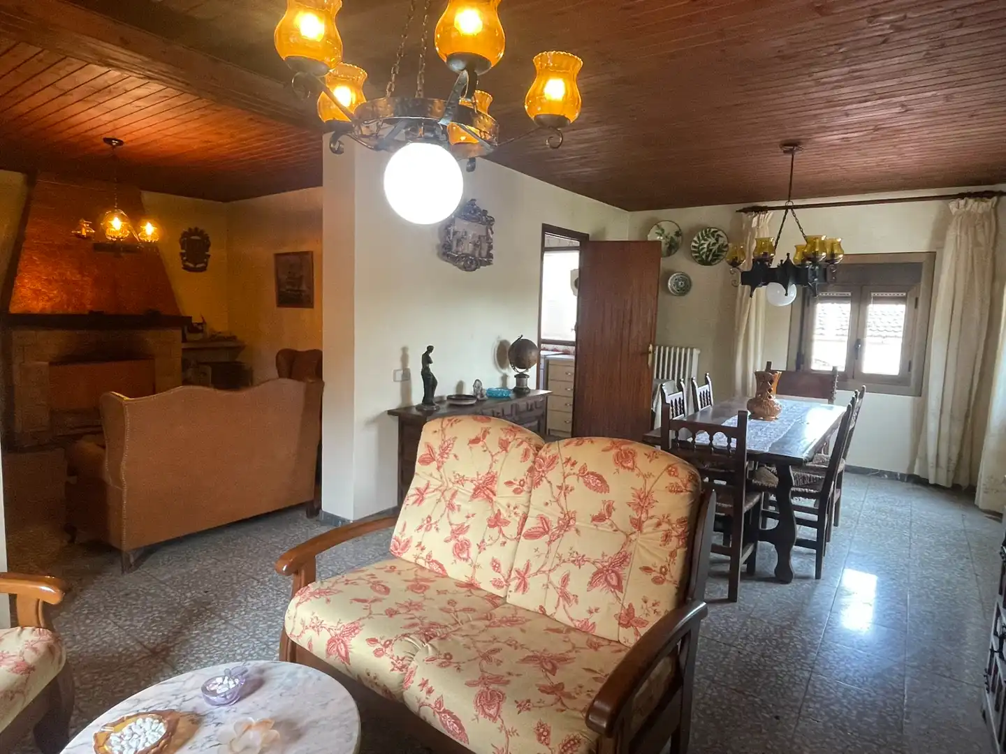 Living room of Houses for sale in La Pobla de Cérvoles  with Heating, Terrace and Furnished