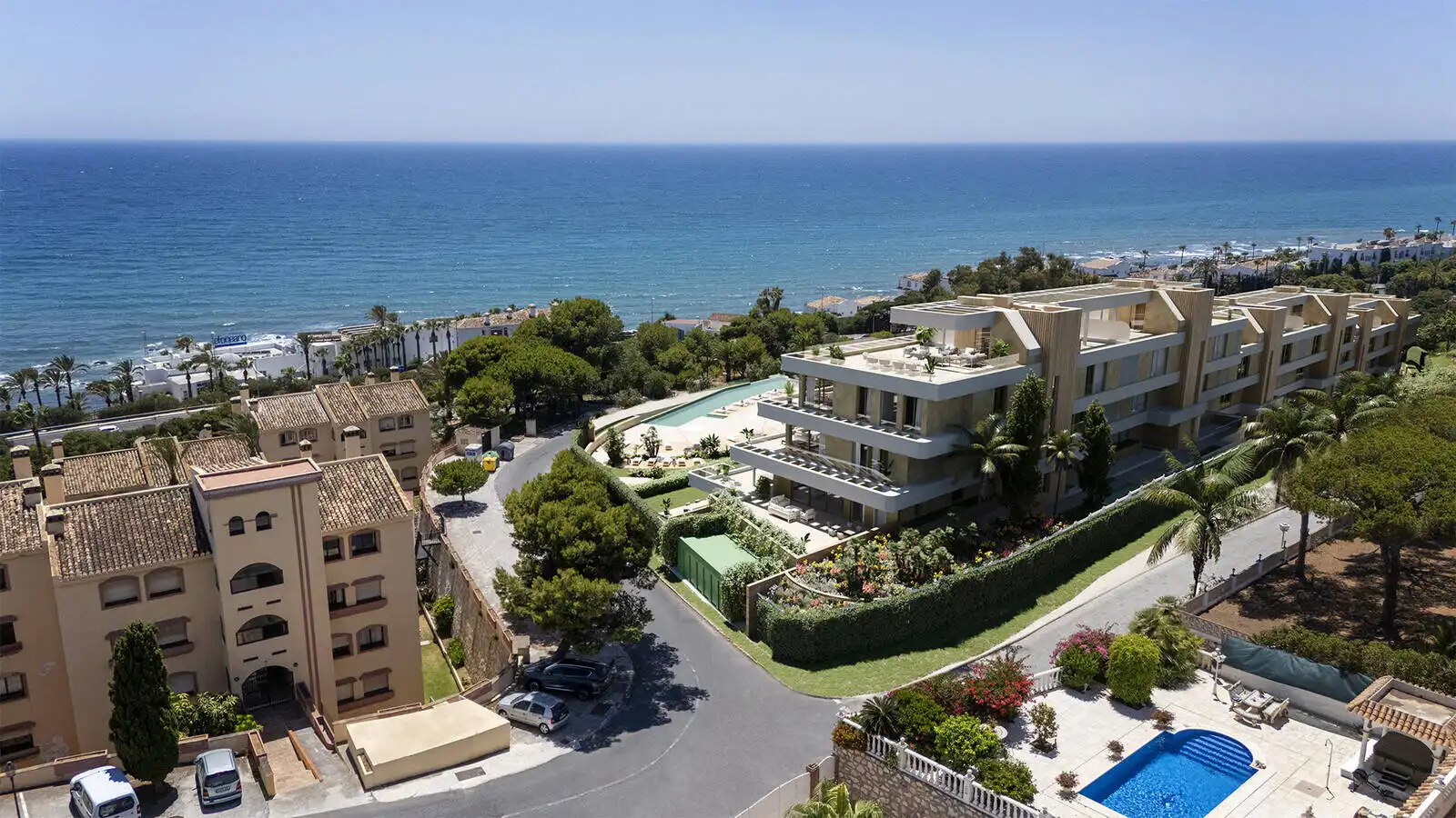 Vista exterior de Apartament en venda en Mijas amb Aire condicionat, Terrassa i Traster
