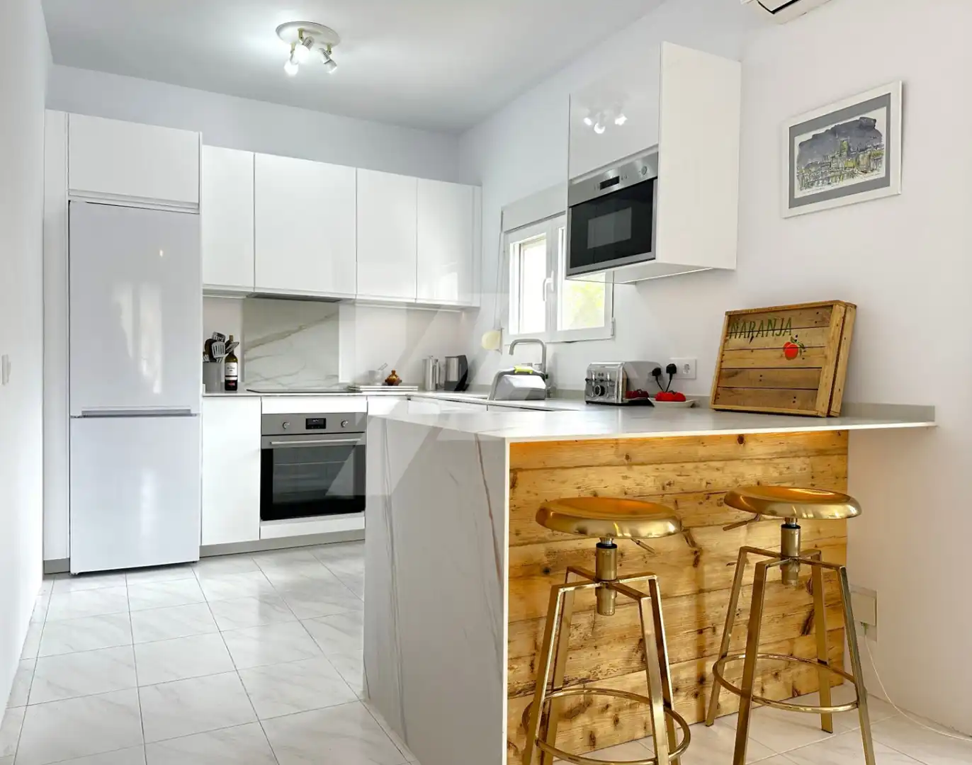 Cocina de Casa o chalet en venta en Benitachell / El Poble Nou de Benitatxell con Aire acondicionado, Calefacción y Jardín privado