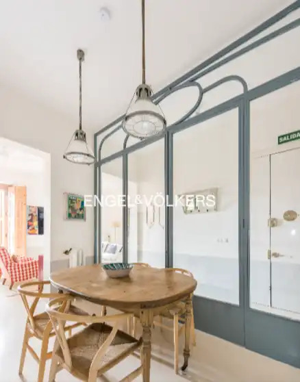Esszimmer von Wohnung zur Miete in Madrid mit Klimaanlage, Heizung und Möbliert