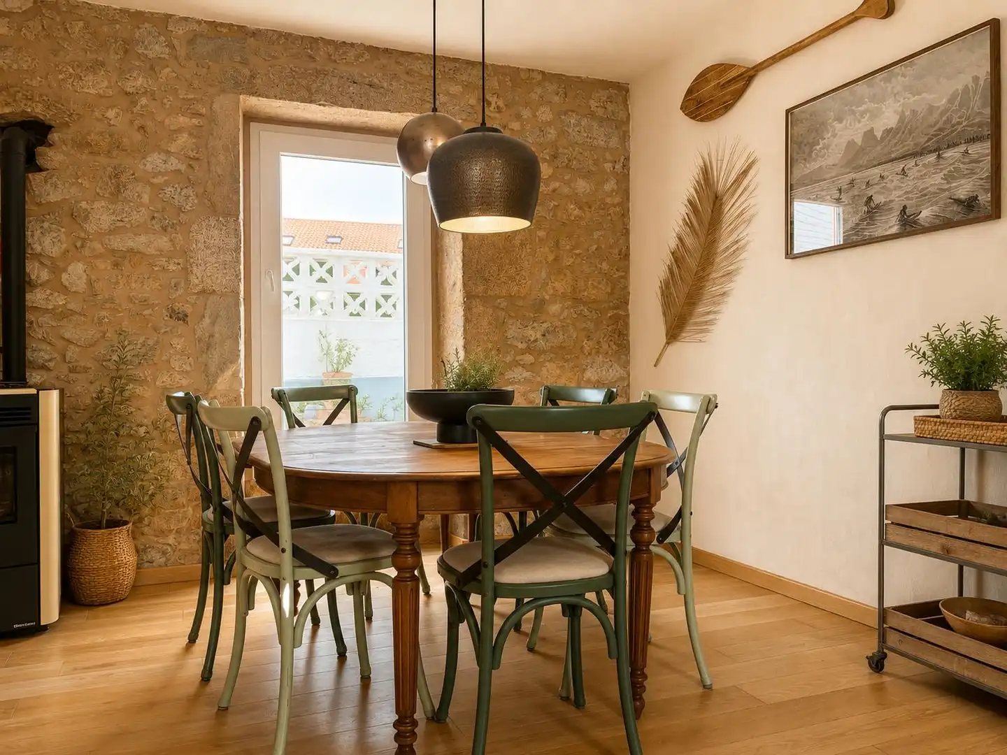 Dining room of Houses for sale in Ribeira  with Furnished