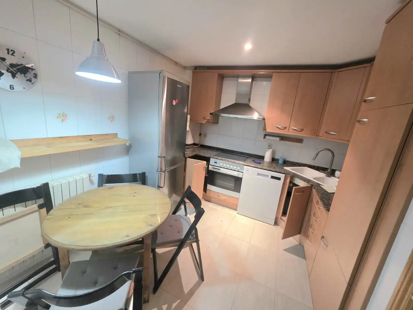Cocina de Piso de alquiler en Sabadell con Calefacción, Parquet y Amueblado