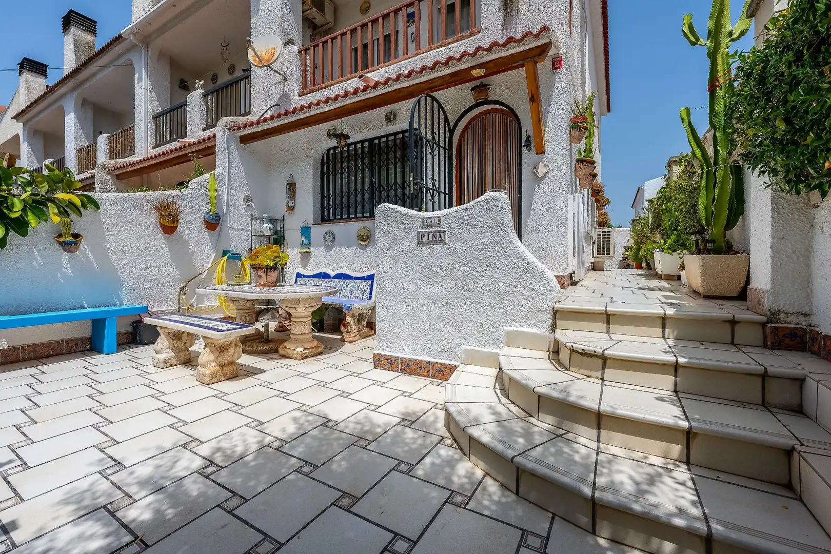 Terrassa de Casa adosada en venda en Cunit amb Aire condicionat, Calefacció i Jardí privat