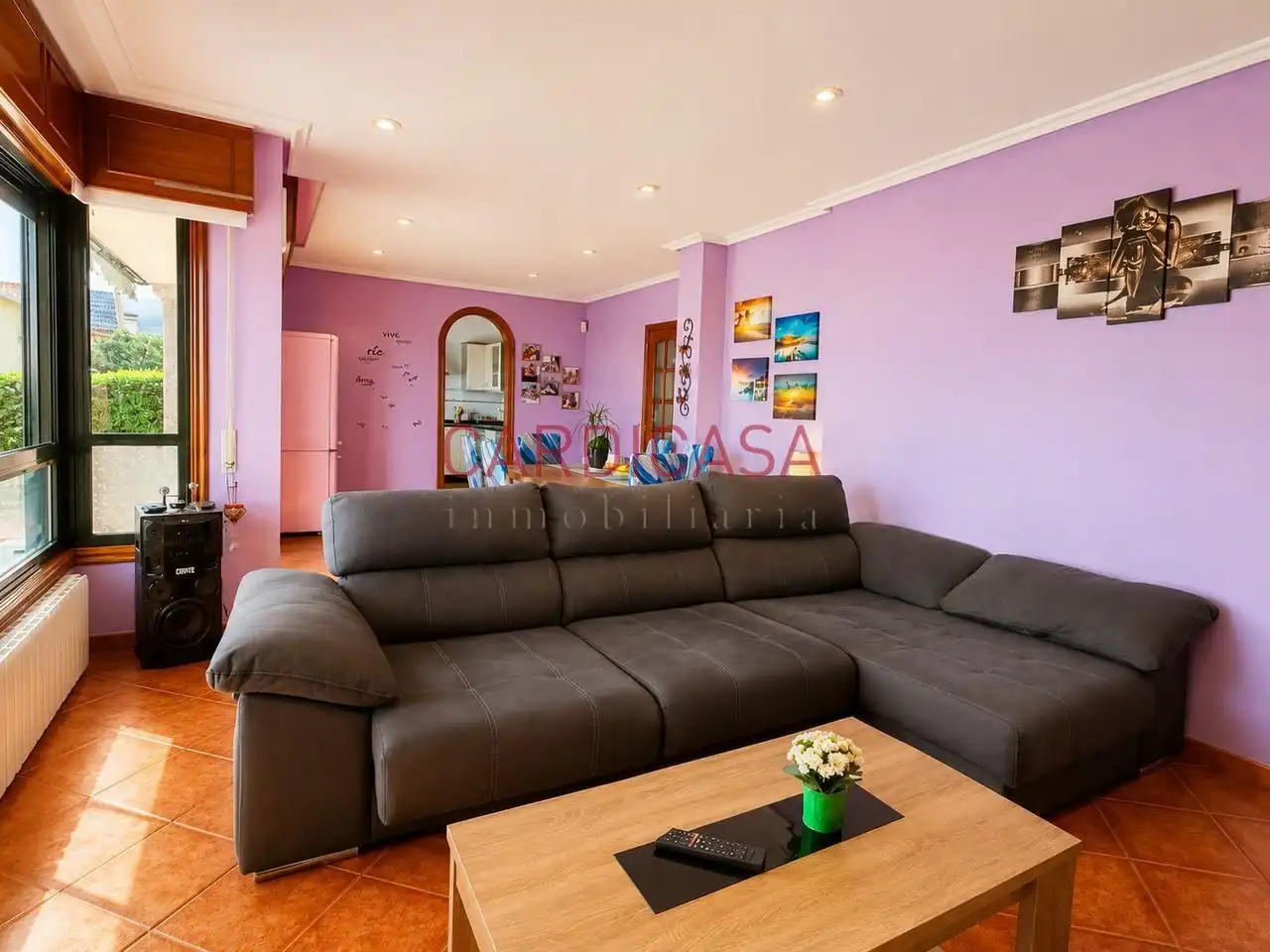 Sala de estar de Casa o chalet en venta en Oia con Calefacción, Jardín privado y Trastero
