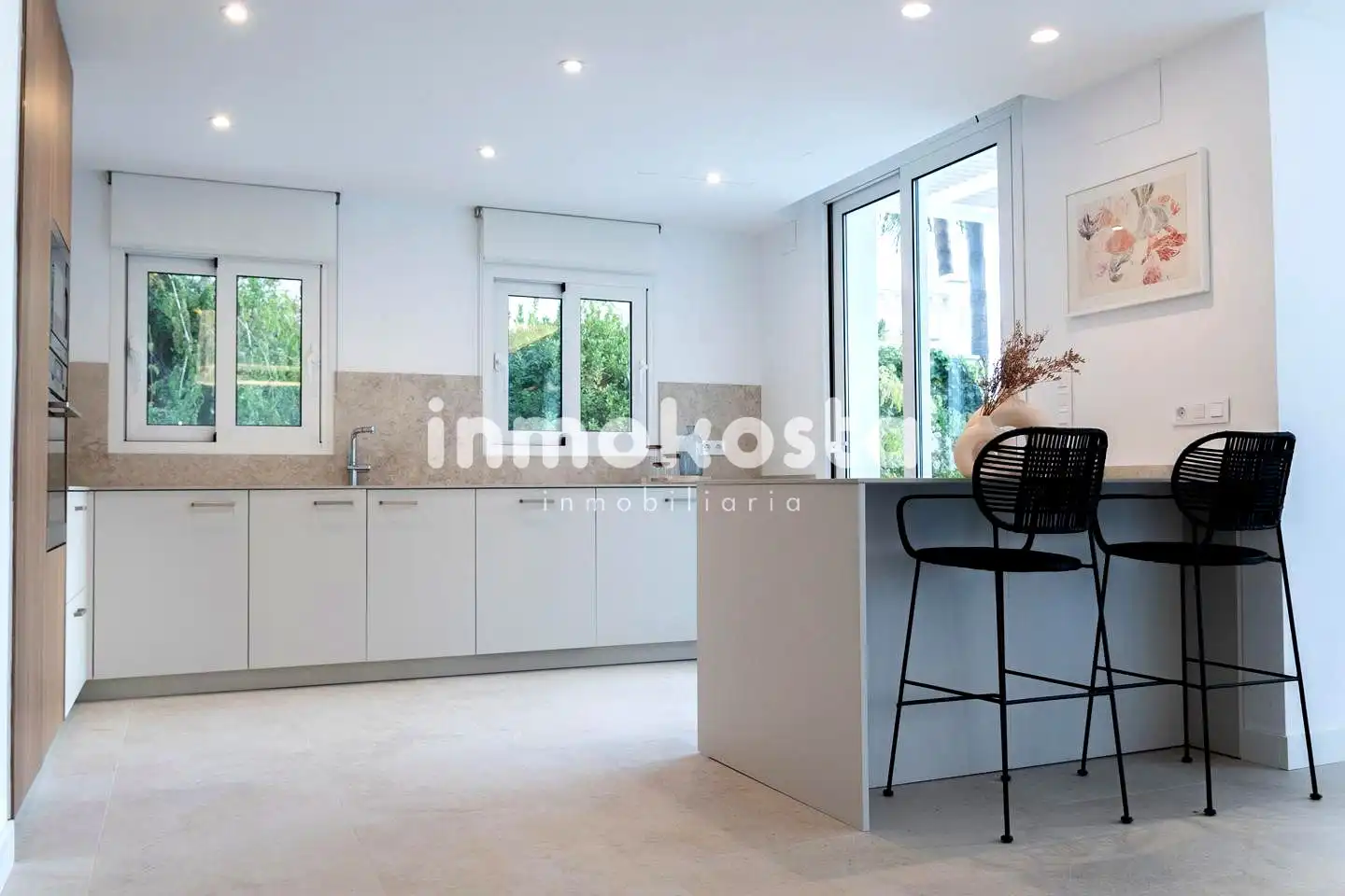 Cocina de Casa o chalet en venta en Altea con Aire acondicionado, Jardín privado y Terraza